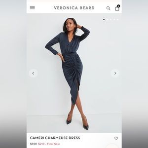 COPY - Veronica Beard CAMERI CHARMEUSE DRESS